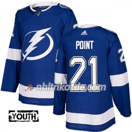 Tampa Bay Lightning Trikot Brayden Point 21 Adidas 2017-2018 Blau Authentic - Kinder